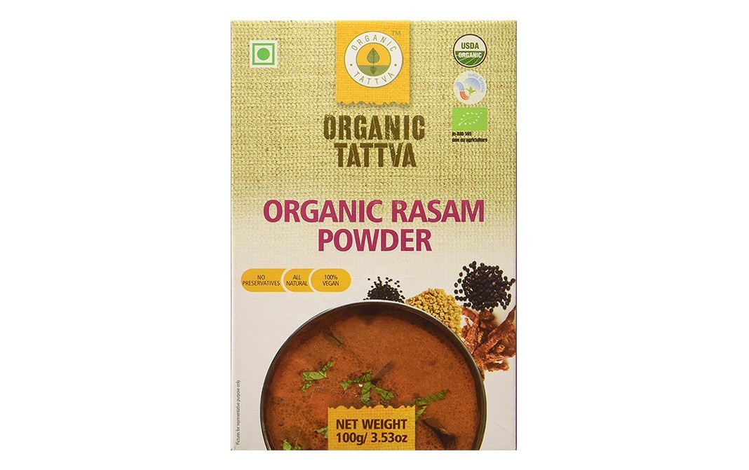 Organic Tattva Organic Rasam Powder    Box  100 grams